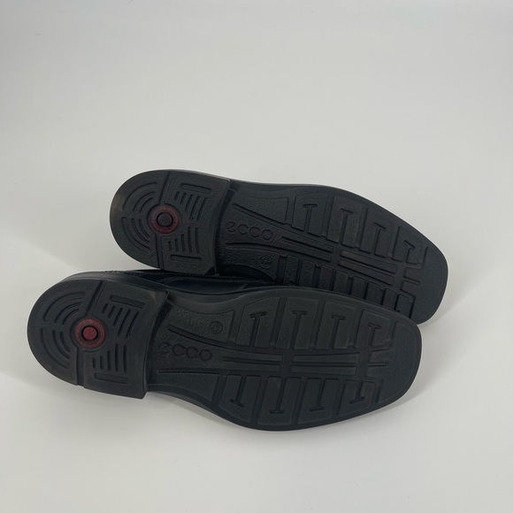 Men's Black Ecco Dress Shoes (SB8) - Picture 7 of 7